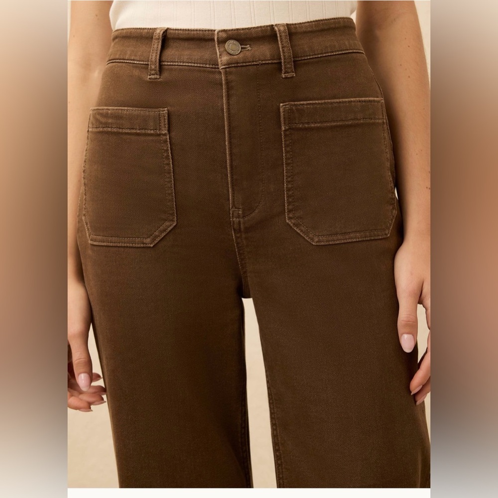Faherty Stretch Terry Patch Pocket Pant - Walnut- Size 26 - Picture 2 of 12